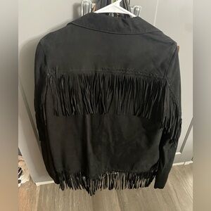 CHELSEA FLOWER LEATHER JACKET